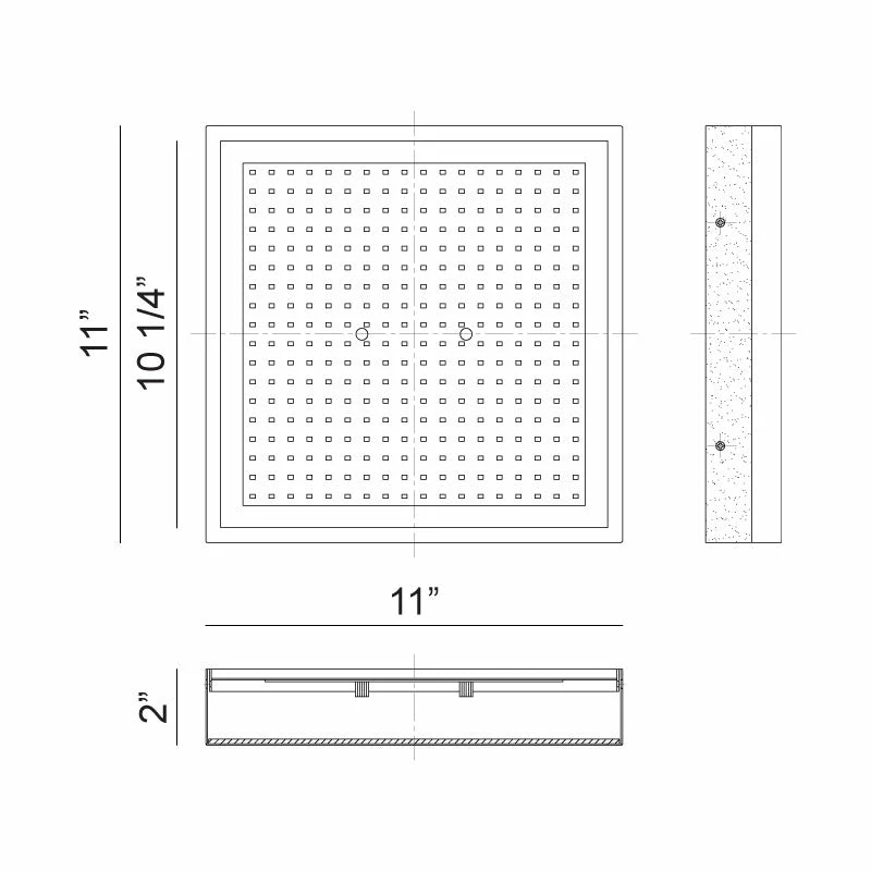 Matteo Lighting Tux LED 11" Flush Mount | White/Gold