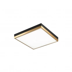 Matteo Lighting Tux LED 14" Flush Mount | Black/Gold | Open Box