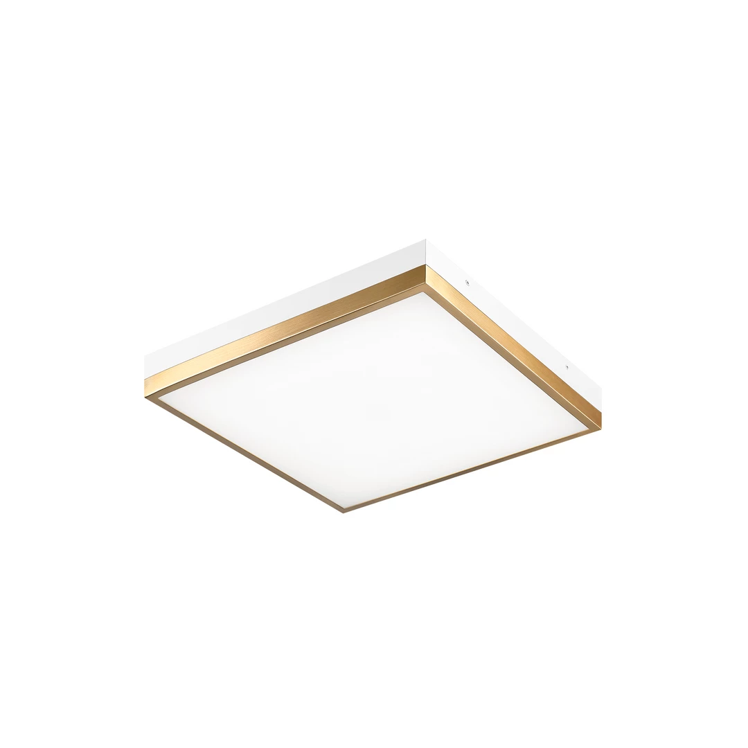 Matteo Lighting Tux LED 14" Flush Mount | White/Gold