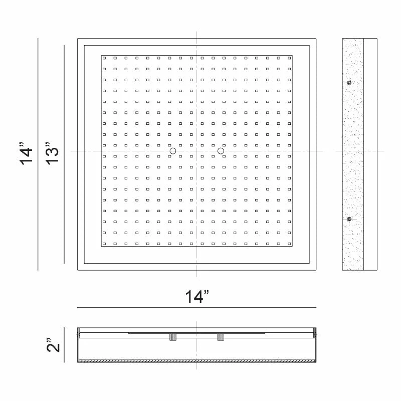 Matteo Lighting Tux LED 14" Flush Mount | White/Gold