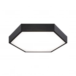 Matteo Lighting Hexol 14" LED Flush Mount | Oxidized Black