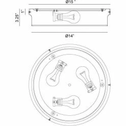 Matteo Lighting Ciotola 15" Flush Mount | Chrome