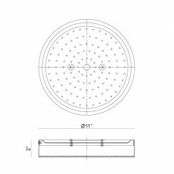 Matteo Lighting Plato 11" LED Flush Mount | Chrome
