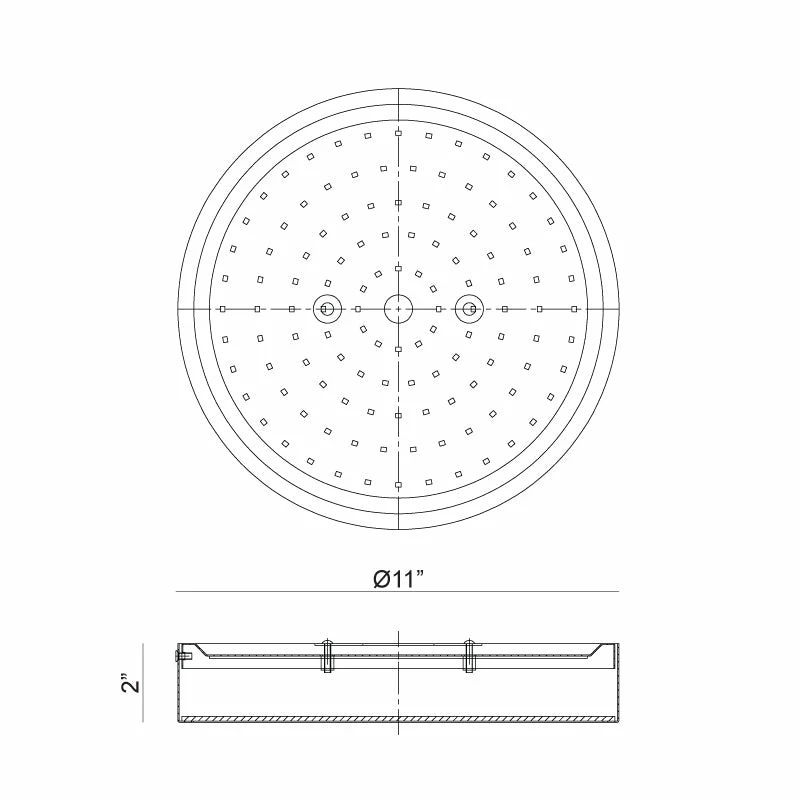 Matteo Lighting Plato 11" LED Flush Mount | Chrome