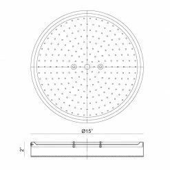 Matteo Lighting Plato 15" LED Flush Mount | Chrome