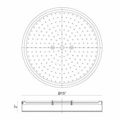 Matteo Lighting Plato 15" LED Flush Mount | Black | Open Box