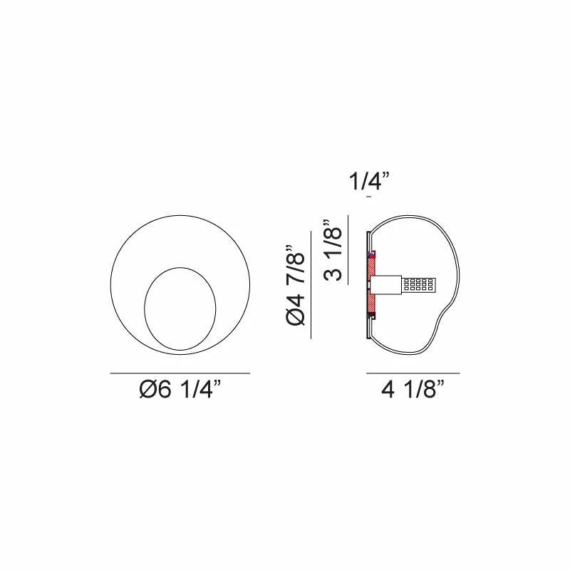 Matteo Lighting Gelasin Flush Mount (Small) | Aged Gold Brass