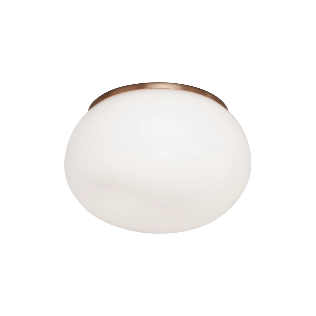 Matteo Lighting Gelasin Flush Mount (Small) | Aged Gold Brass