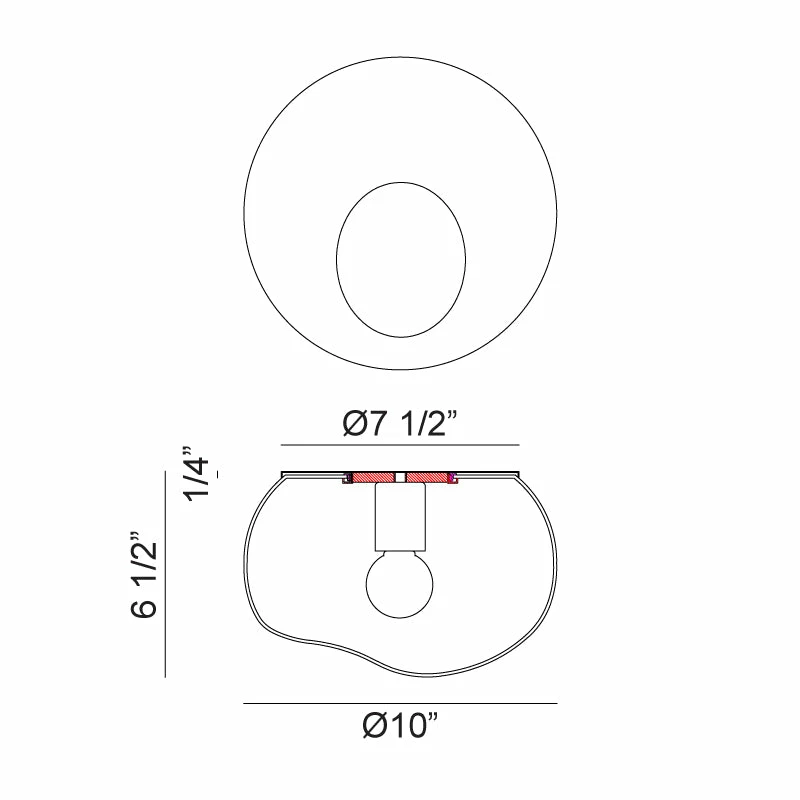 Matteo Lighting Gelasin Flush Mount (Large) | Aged Gold Brass