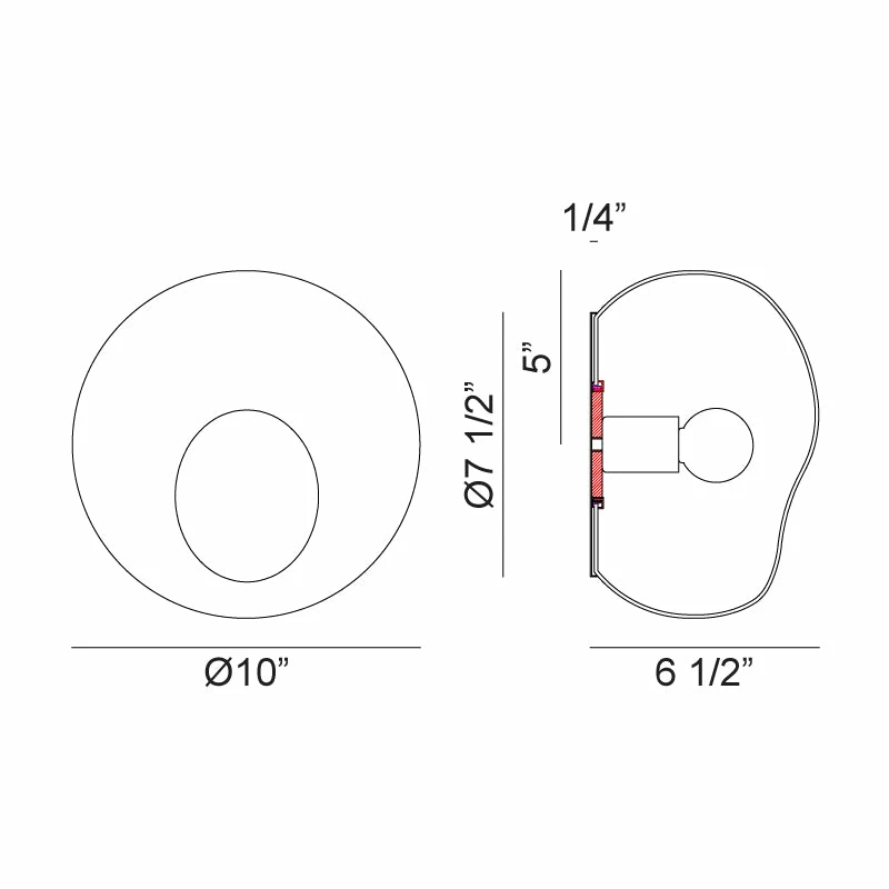 Matteo Lighting Gelasin Flush Mount (Large) | Aged Gold Brass