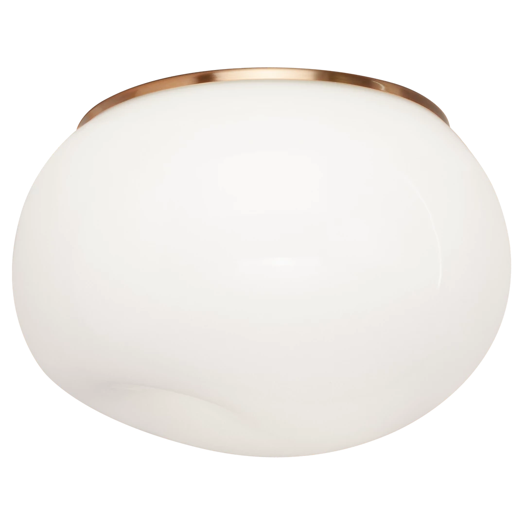 Matteo Lighting Gelasin Flush Mount (Large) | Aged Gold Brass