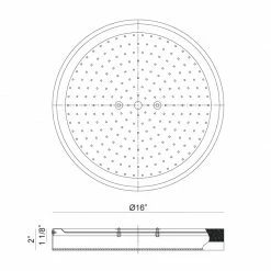Matteo Lighting Tone 16" LED Flush Mount | Black