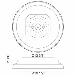 Matteo Lighting Vieno 16" LED Flush Mount | Black