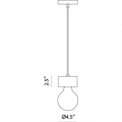 Matteo Lighting Marmo 4.5" Pendant Pendants