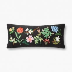 Loloi Garden Pillow | Black/Multi Pillows