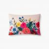 Loloi Pillows Pink Floral Pillow | Blush/Multi