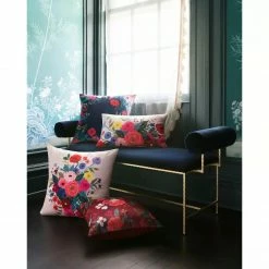 Loloi Pillows Pink Floral Pillow | Blush/Multi