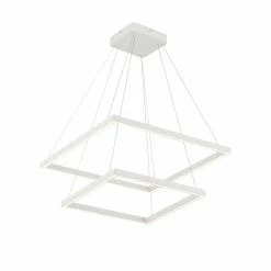 Kuzco Piazza 2-Tier 24" LED Chandelier | White