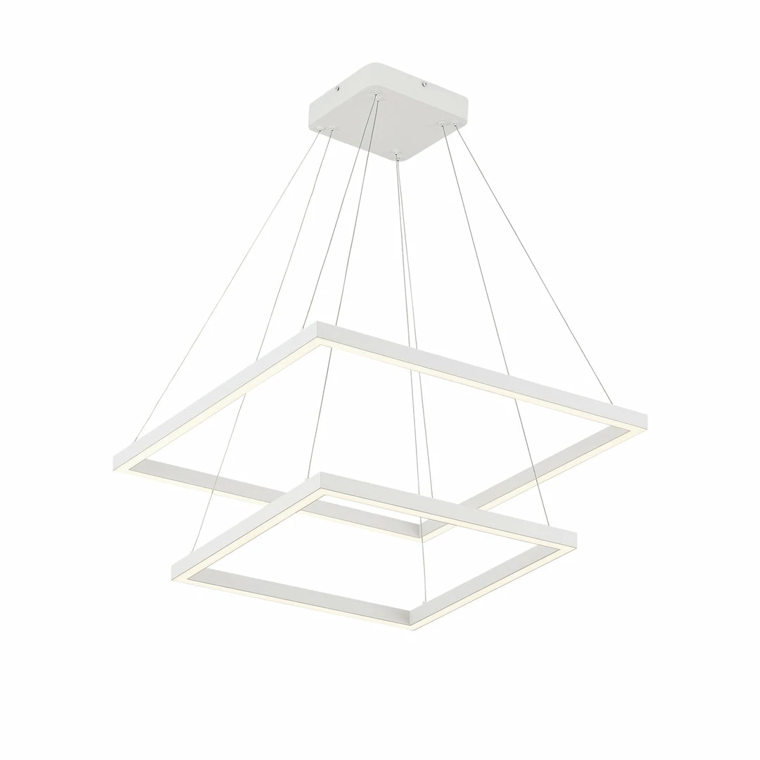 Kuzco Piazza 2-Tier 24" LED Chandelier | White