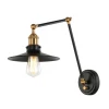 Matteo Lighting Brixson Wall Sconce | Aged Gold Brass/Black