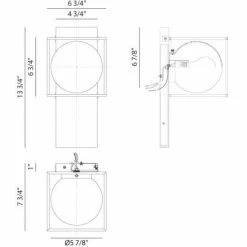 Matteo Lighting Squircle 1-Light Wall Sconce | Gold