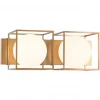 Matteo Lighting Wall Sconces Squircle 2-Light Wall Sconce | Gold
