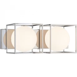 Matteo Lighting Squircle 2-Light Wall Sconce | Chrome