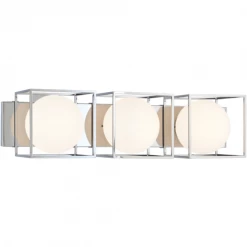 Matteo Lighting Squircle 3-Light Vanity | Chrome