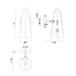 Matteo Lighting Blink Wall Sconce - Small | White