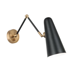 Matteo Lighting Wall Sconces Blink Arm Wall Sconce - Large | Black