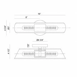 Matteo Lighting Odette Wall Sconce (Small) | Black