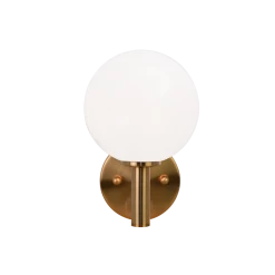 Matteo Lighting Cosmo Wall Sconce | Opal/Aged Brass