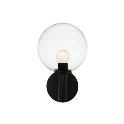 Matteo Lighting Cosmo Wall Sconce | Clear/Black