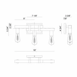 Matteo Lighting Toledo 3-Light Wall Sconce
