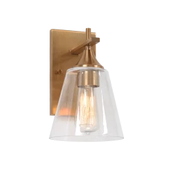 Matteo Lighting Hollis 1-Light Wall Sconce | Aged Gold Brass