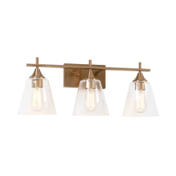 Matteo Lighting Hollis 3-Light Vanity | Aged Gold Brass