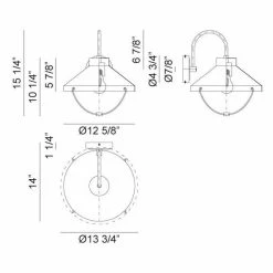 Matteo Lighting Fable Outdoor Wall Sconce | Large