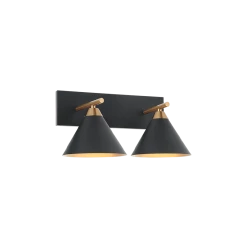 Matteo Lighting Bliss 2-Light Wall Sconce | Black