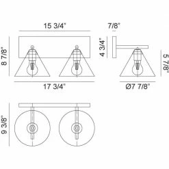 Matteo Lighting Bliss 2-Light Wall Sconce | White