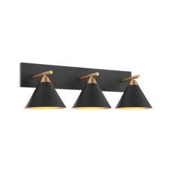 Matteo Lighting Bliss 3-Light Wall Sconce | Matte Black