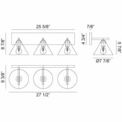 Matteo Lighting Bliss 3-Light Wall Sconce | White
