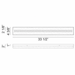 Matteo Lighting Kabu 34" Vanity | Black Wall Sconces