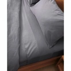 White Terry Luxury Organic Bed Sheets | Charcoal Grey Decor