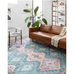 Loloi Skye Rug 03 | Turquoise/Terracotta Rugs