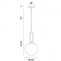 Eurofase Prospect 10" Pendant | Black Small