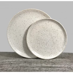 Dayna Wagner Handcrafted Speckled Lunch Plate (Set Of 4)