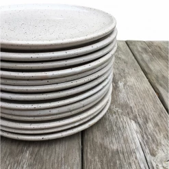Dayna Wagner Handcrafted Speckled Lunch Plate (Set Of 4)