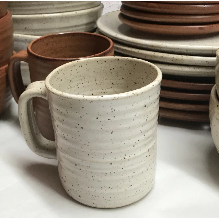 Dayna Wagner Handcrafted Speckled Mug (Set Of 4) Tableware