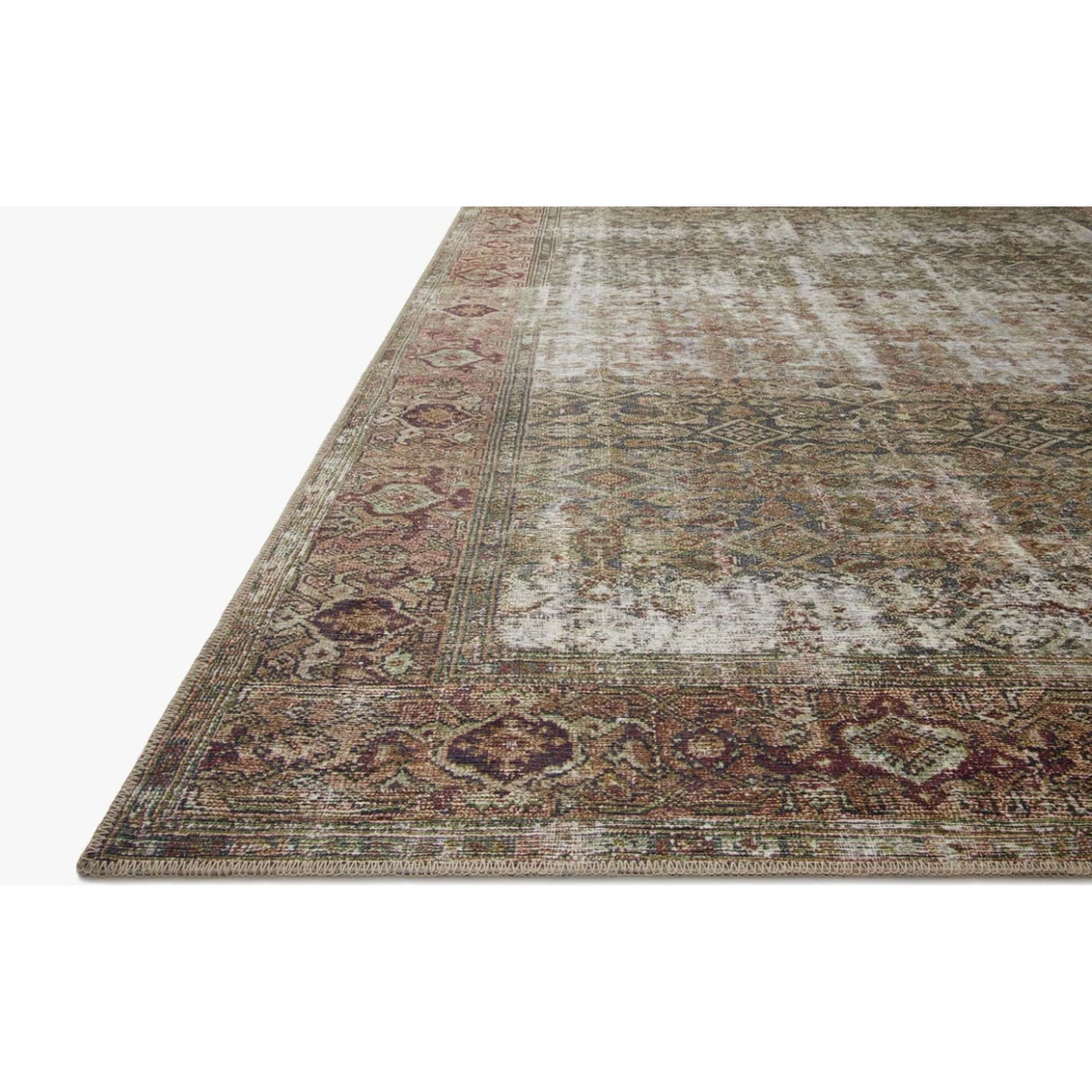 Loloi Loloi Rugs Georgie Rug 07 | Moss/Salmon