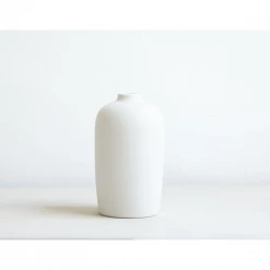 Floral Society Ceramic Blossom Vase | Tall White Vases
